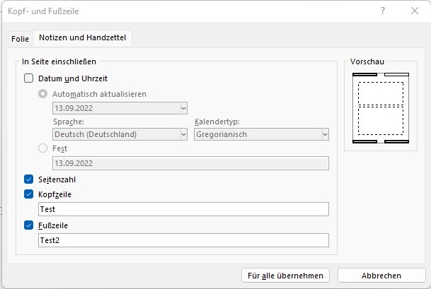 Screenshot 4 - PowerPoint Fußzeile