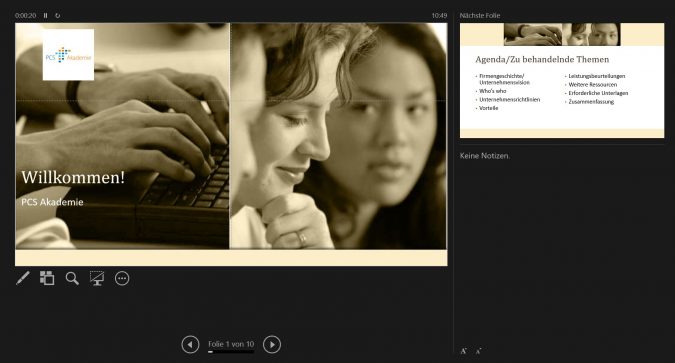 PowerPoint mit zwei Monitoren
