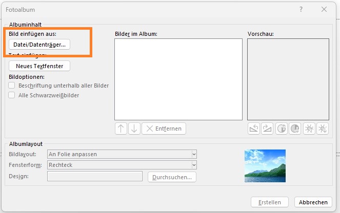 Screenshot 2 - PowerPoint Fotoalbum