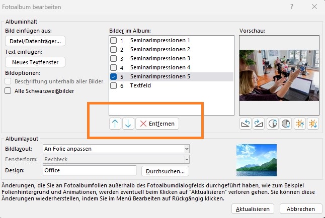 Screenshot 3 - PowerPoint Fotoalbum