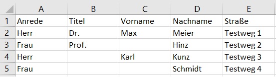 Screenshot 1 - Überflüssige Leerzeichen