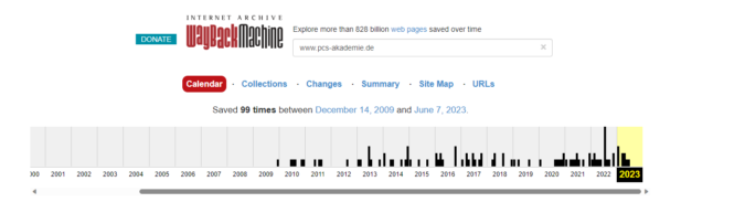 Screenshot 1 - Wayback Machine