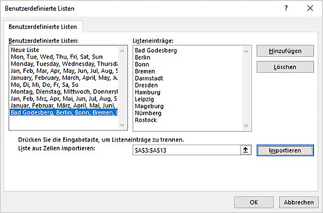 Excel - Listen automatisch ausfüllen