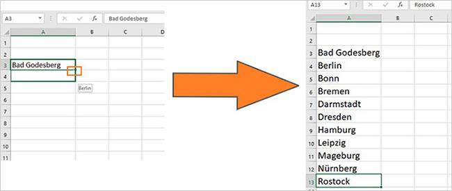 Excel - Listen automatisch ausfüllen