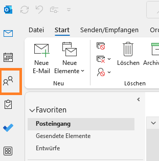 Screenshot 1 Visitenkarte