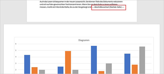 Word - Hoch- und Querformat in einem Dokument