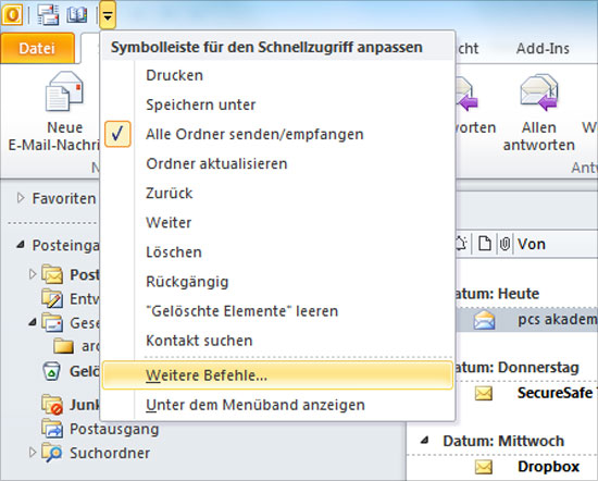 Outlook - Header auslesen - Teil 1