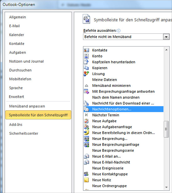 Outlook - Header auslesen - Teil 2