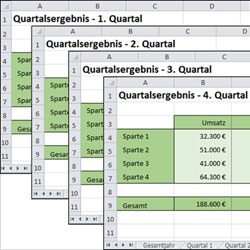 Excel Arbeitsblätter per Formel ansteuern