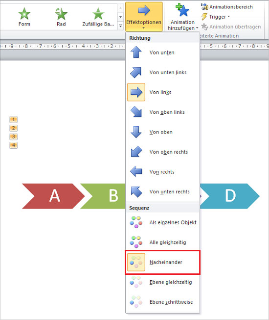 PowerPoint - SmartArts animieren