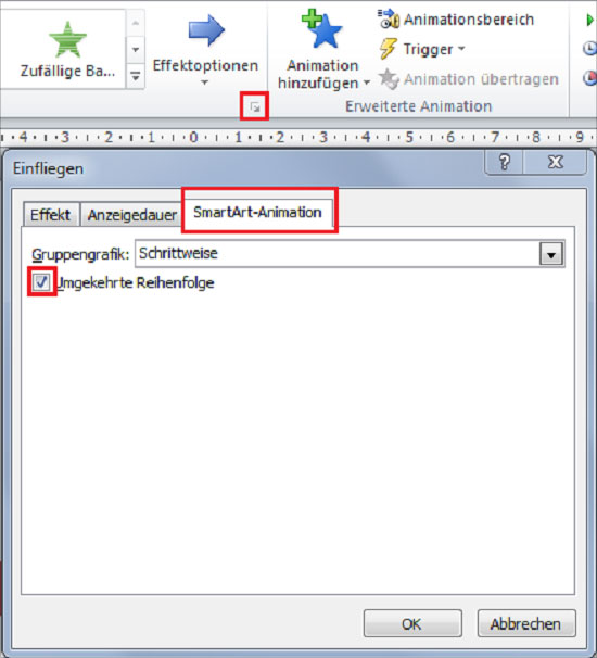 PowerPoint - SmartArts animieren