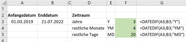 Zeiträume berechnen - Bild 2