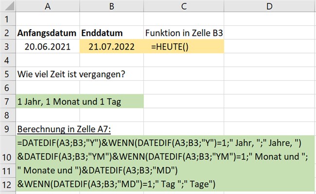 Zeiträume berechnen - Bild 4