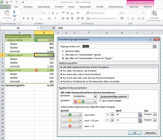 Excel Pivot Tabellen