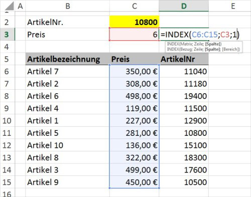 Ersatz für den SVerweis
