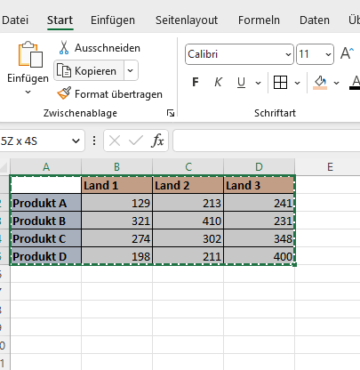 Screenshot 2 - Spalten vertauschen