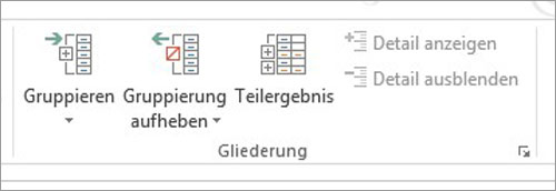 Excel Zwischenergebnisse