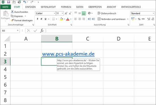 Excel Hyperlinks abschalten