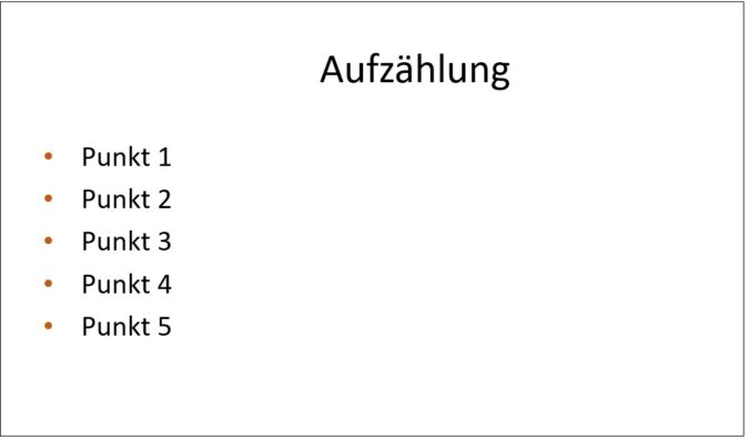 Screenshot 5 - Farbe Aufzählungszeichen