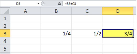 Excel Bruchzahlen 