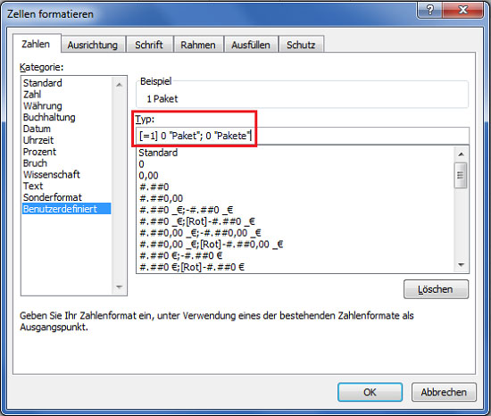 Excel - Einzahl und Mehrzahl