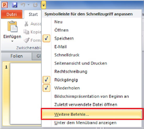 PowerPoint Formen kombinieren