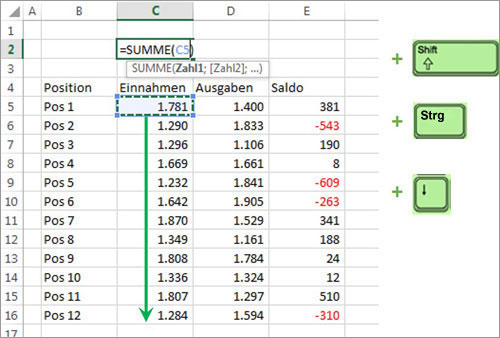 Excel TTastatur und Maus