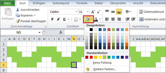 Excel Weihnachtsgirlande