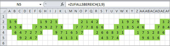 Excel Weihnachtsgirlande