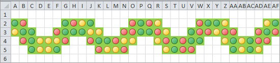 Excel Weihnachtsgirlande