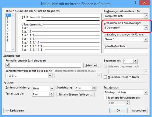 Word - Synchrone Texte