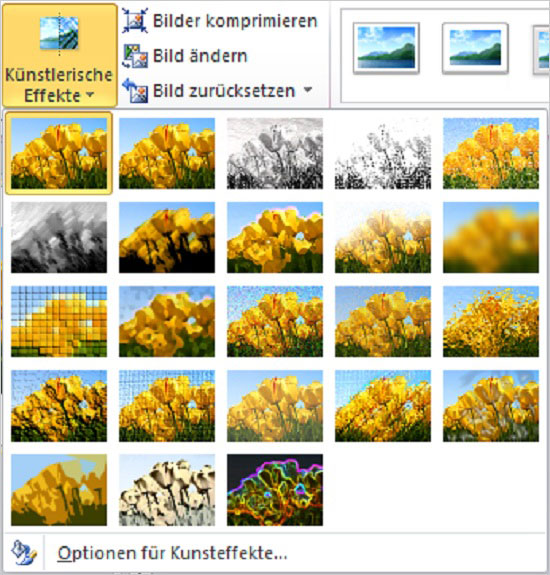 Powerpoint: Künstlerische Effekte