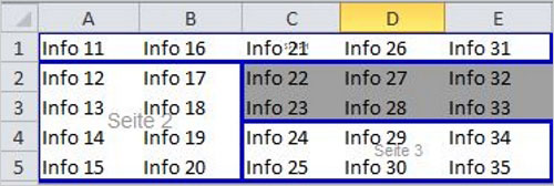 Excel Druckfunktion