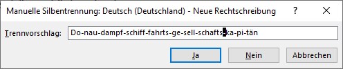 Screenshot 3 - Lückenfreier Blocksatz - neu