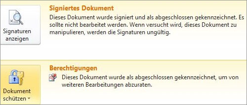 Outlook - Mails schützen