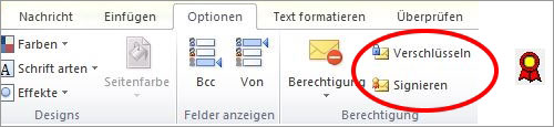 Outlook - Mails schützen
