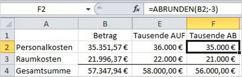 Excel - Runden