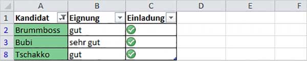Excel - nach Farben sortieren