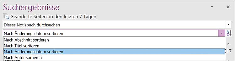 OneNote Chronik