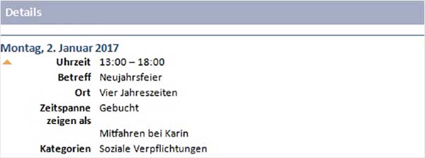 Outlook Kalender versenden