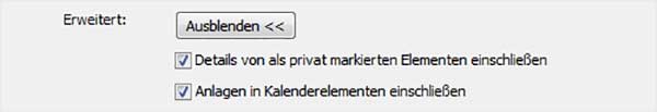 Outlook Kalender versenden