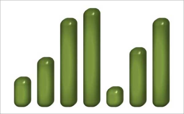 Excel - Glänzende 3D-Säulen