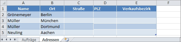 Excel SVERWEIS