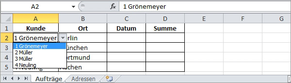 Excel SVERWEIS