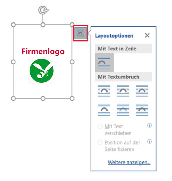 Firmenlogo als Autotext