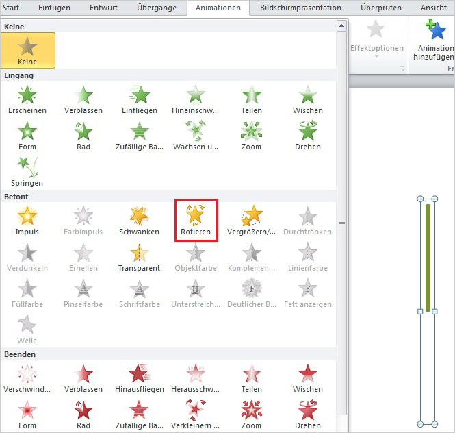PowerPoint - Uhr ticken lassen
