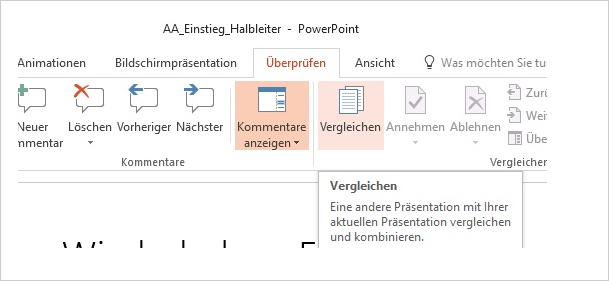 PowerPoint Kommentare