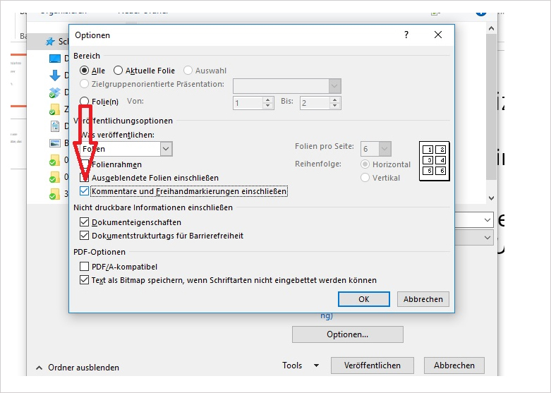 PowerPoint Kommentare