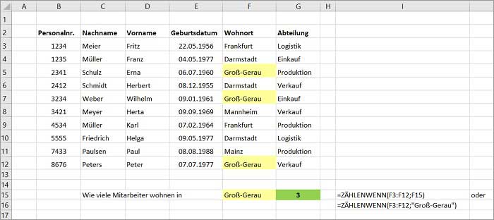 Excel Warnmeldung