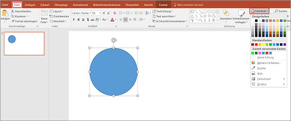 PowerPoint Füllungen